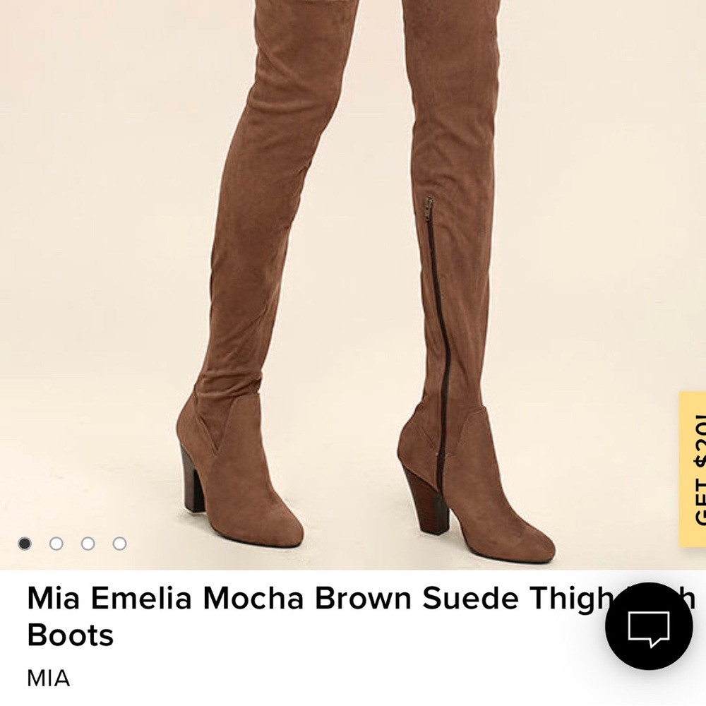 Mia Emilia Thigh High Boots Brown/Mocha size 8.5
